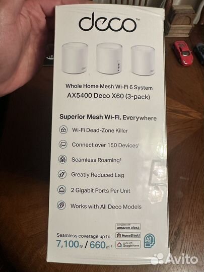 Mesh роутер TP-link Deco X60(3-Pack) AX5400