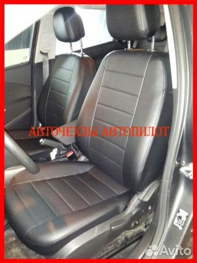 Чехлы Автопилот Opel Zafira B из экокожи чёрные