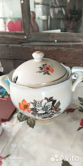 Супница фарфоровая ффз Чайка,2 шт