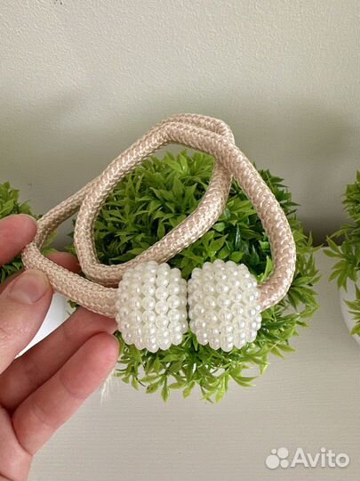 Держатель для штор магнитный новый бусины