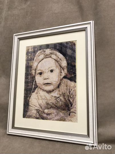 Портрет (вышивка крестом) по фотографии на заказ