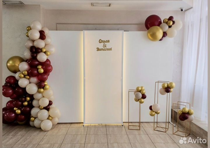 Фотозона, свадебный декор, выездная регистрация