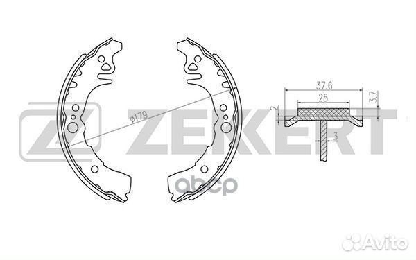 Колодки торм. бараб. задн. Daihatsu Copen 03