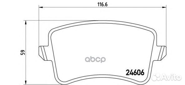 P85100 1343 00 8K0698451 колодки дисковые з