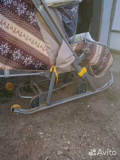 Санки коляска nika