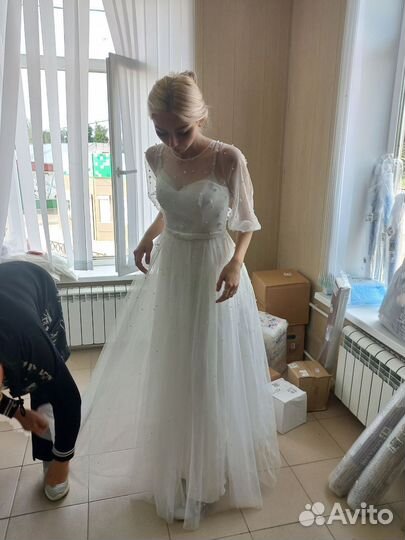 Свадебное платье 44 46 новое