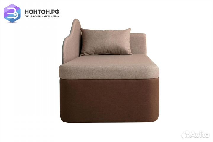 Тахта угловая выкатная Мася 12 бежевая / коричнева