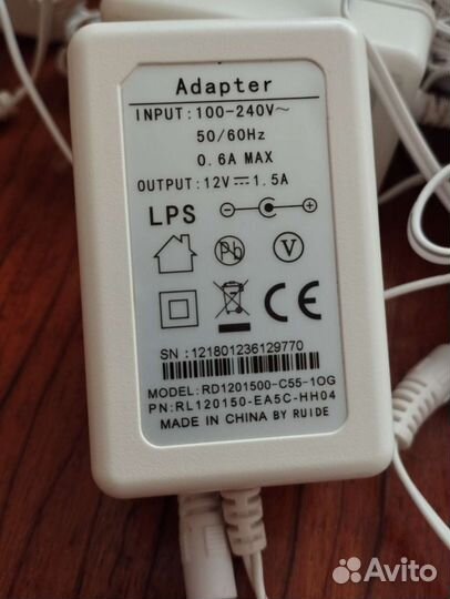 Блок питания 12v 1,5 ампера