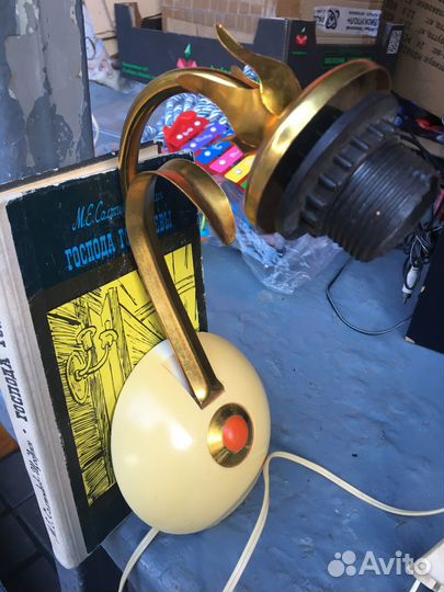 Светильник СССР бра цветок металл