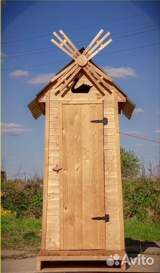 Уличный туалет деревянный GAR206