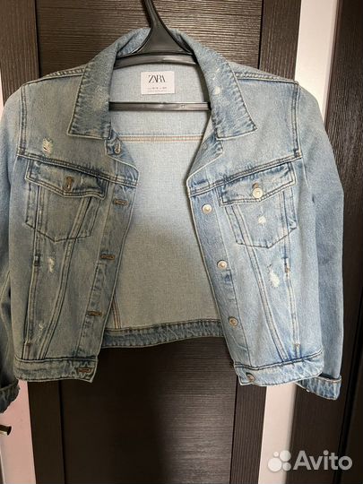 Джинсовая куртка zara для девочки 164