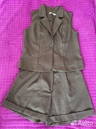 Костюм женский шорты+жилет