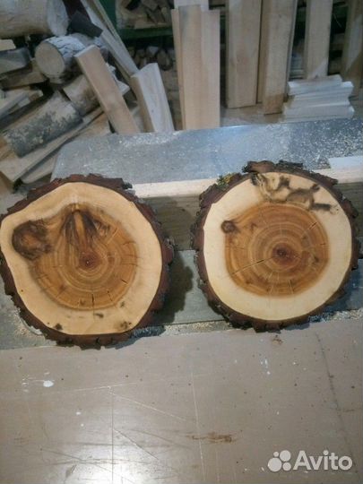 Торцевой спил дуба