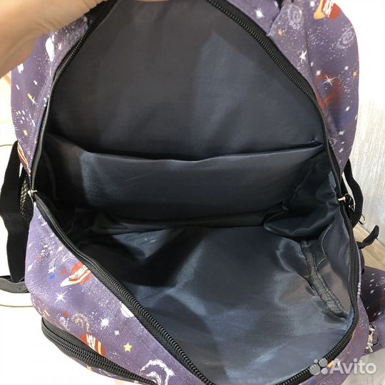 Новый рюкзак школьный с космонавтом для девочки