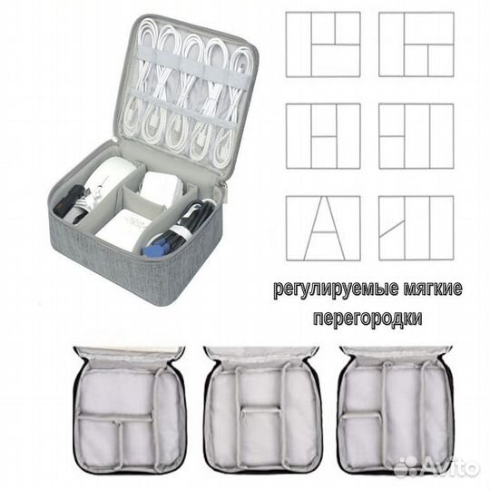 Органайзер сумка для проводов и зарядок