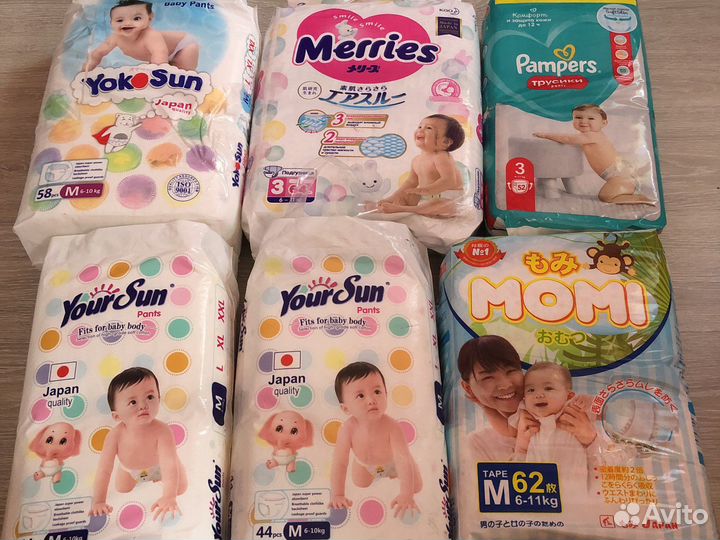 Подгузники merries 3 YokoSun