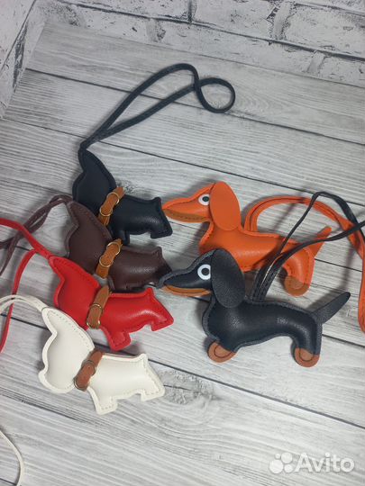 Брелок на сумку такса бульдог