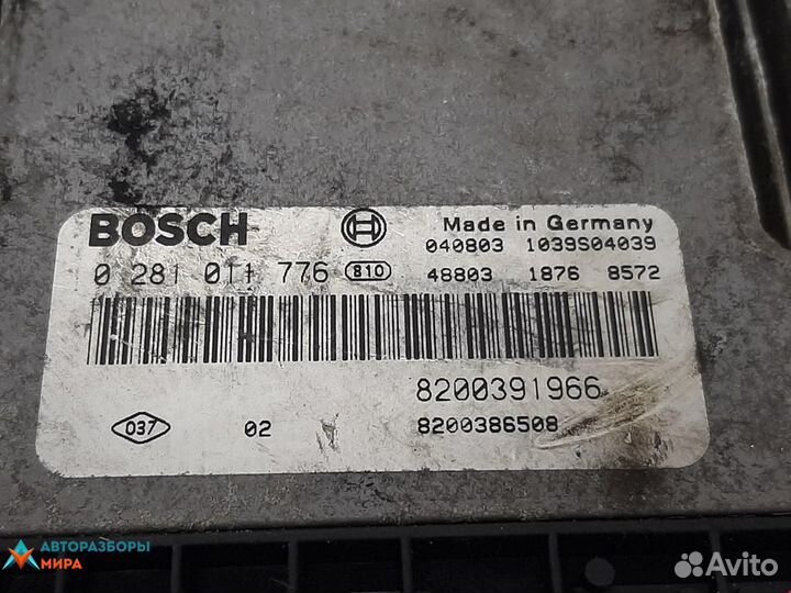 Блок управления двигателем Renault Scenic 2 2004