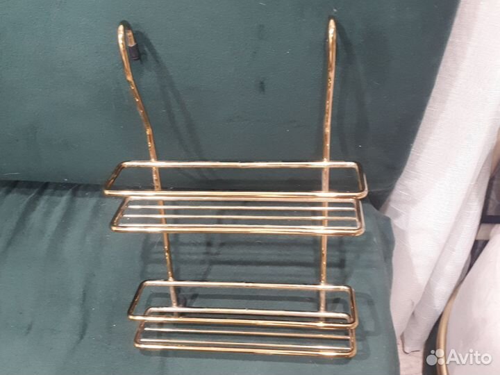 Полочки на рейлинг золотые