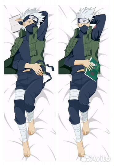 Наволочка дакимакура 150*50см Какаши Хатаке Наруто