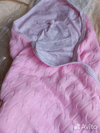 Одеяло вязанное на выписку Новое