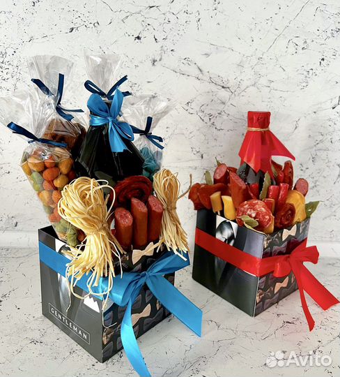 Мужские съедобные букеты, корзины, подарок, набор