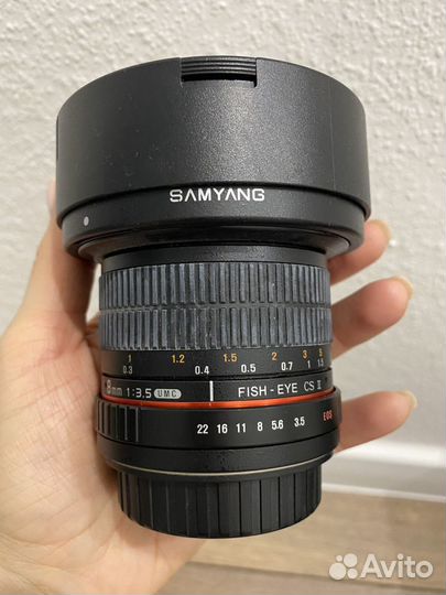 Объектив Fish-eye CS II 8 mm 1:3.5 samsyang