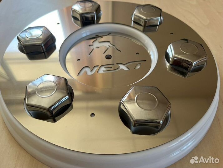 Колпаки на газель с накладкой из нержавейки