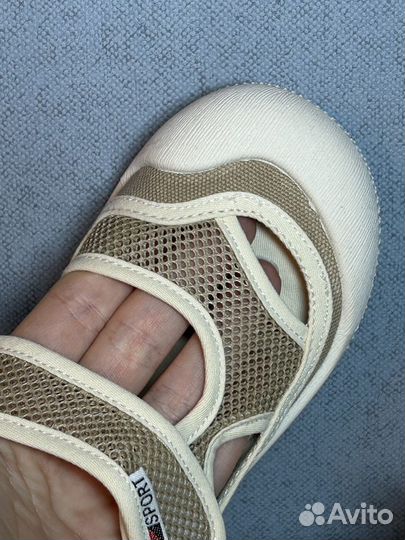 Детские текстильные сандалии barefoot