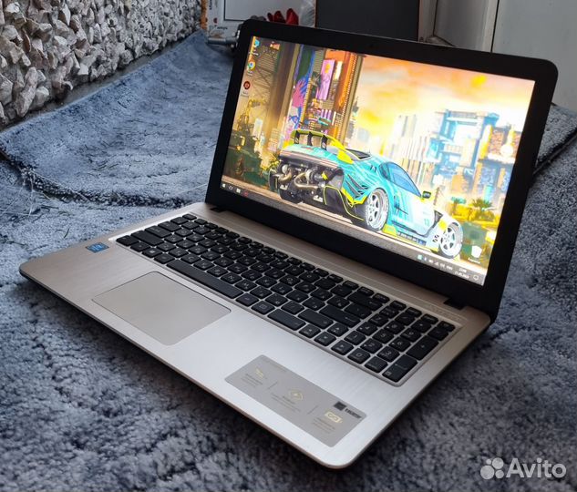 Мощный ноутбук asus 4-ядра/128ssd
