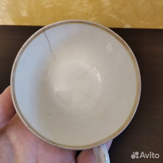 Пара И.Е. Кузнецов, чашка с блюдцем