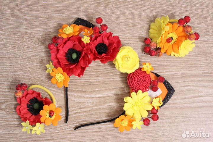 Костюм Звездочки ободок ушки лисички, белочки