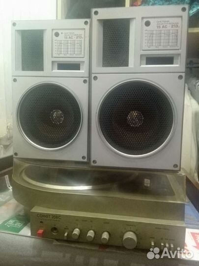 Проигрыватель винила электрофон Сонет 208