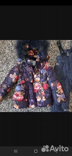 Зимний костюм для девочки 98