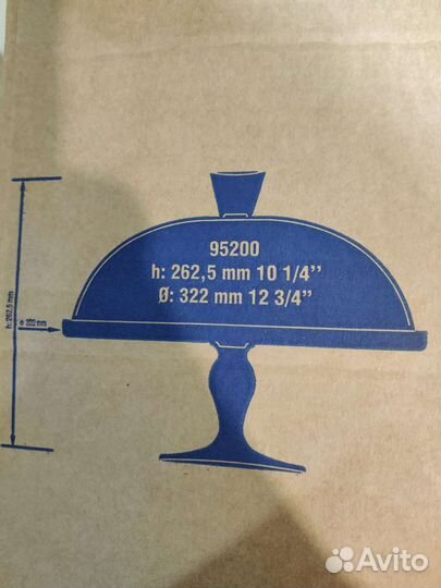 Блюдо сервировочное круглое для десертов