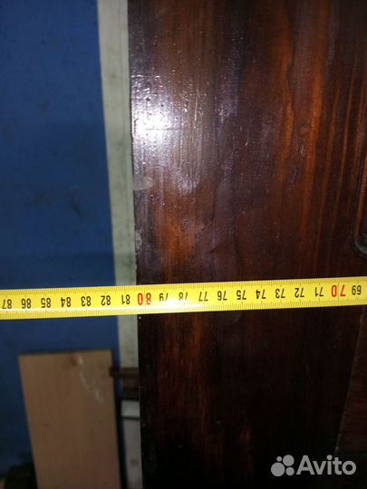 Дверь входная деревянная бу 80