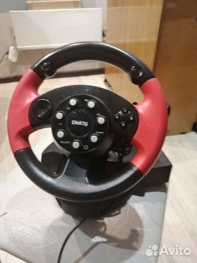 Игровой руль с педалями для пк