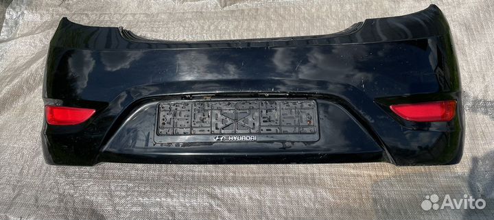 Бампер задний Hyundai Solaris 1 хетчбек