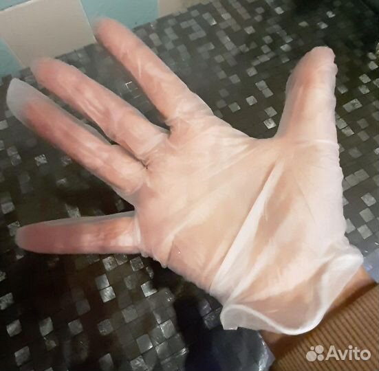 Перчатки одноразовые Бенови виниловые