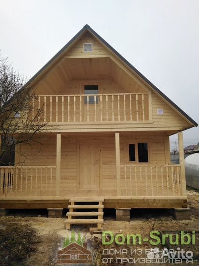 Карабаново-Хорошая надёжная Баня из бруса Б-12 6х6
