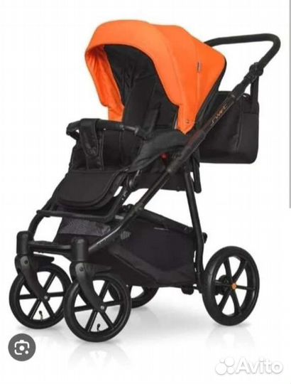 Коляска Riko Swift Neon 2в1, 24 Party Orang