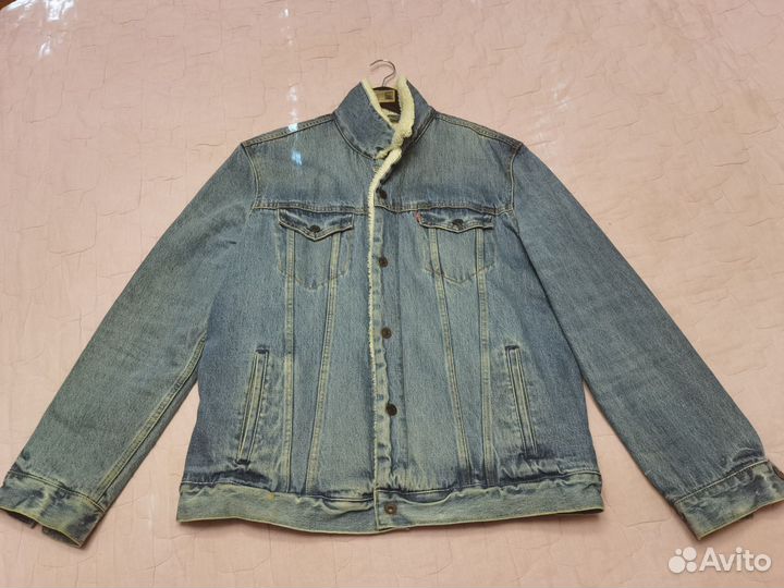 Джинсовая куртка мужская levis sherpa