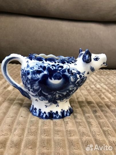 Гжель фарфор молочник Му Му