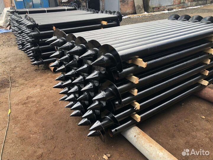 Винтовые сваи, наконечники, удлинители эталон сваи