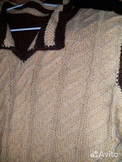 Кофта теплая ручная вязка
