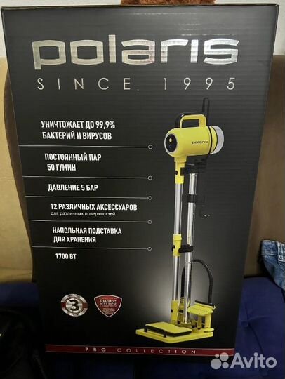 Пароочиститель polaris PSC 1711C, новый