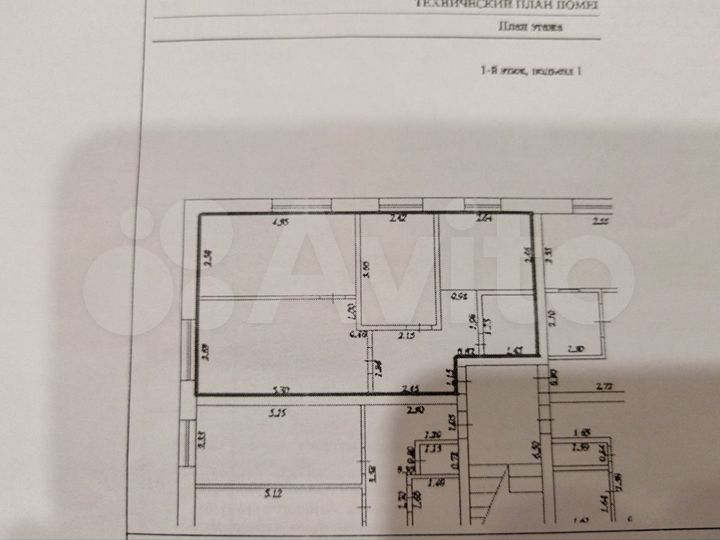 3-к. квартира, 51,8 м², 1/2 эт.