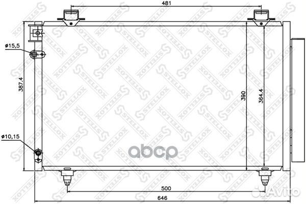 Радиатор кондиционера Toyota Corolla Verso