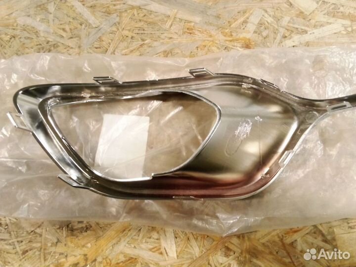 Оправа птф renault logan 14-18 RH хром