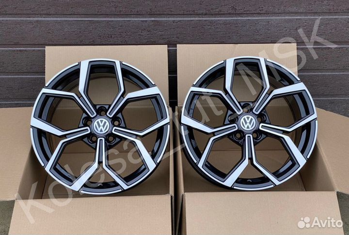 Диски Polo Rapid r17 5/100 Black Machined
